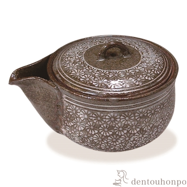 宝瓶 菊三島　≪在庫確認後、1~3営業日で出荷≫ ( 名入れ有料 母の日 プレゼント 初任給 ティーポット お茶 煎茶 日本茶 おすすめ 清水焼 京焼 )