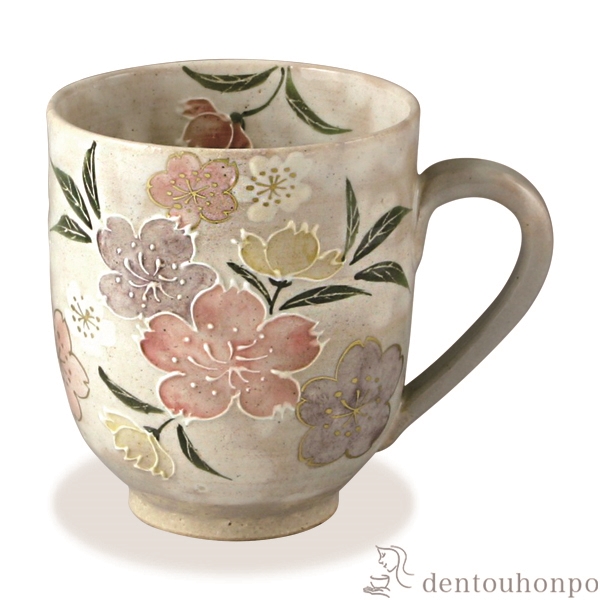 【送料無料】マグカップ 春の風≪在庫確認後、1~3営業日で出荷≫ ( 名入れ有料 母の日 プレゼント 初任給 プレゼント デザイン マグ オリジナル タンブラー 清水焼 京焼 )