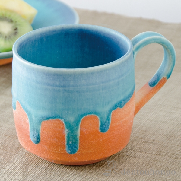 【送料無料】マグカップ 碧彩≪在庫確認後、1~3営業日で出荷≫ ( 名入れ有料 母の日 プレゼント 初任給 プレゼント デザイン マグ オリジナル タンブラー 清水焼 京焼 )