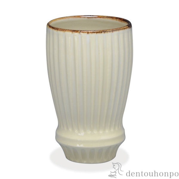 【送料無料】フリーカップ 白釉ソギ≪在庫確認後、1~3営業日で出荷≫ ( 名入れ有料 母の日 プレゼント 初任給 焼酎グラス ビアカップ ビールグラス フリーカップ グラス 清水焼 京焼 )