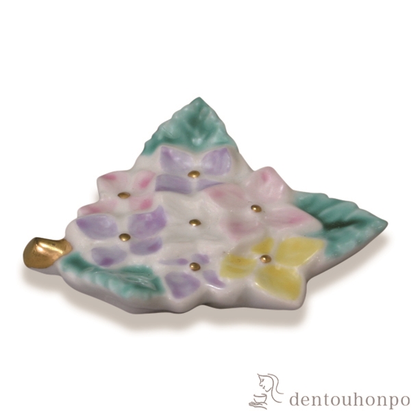 【送料無料】箸置 花あじさい 5個セット≪在庫確認後、1~3営業日で出荷≫ ( 退職祝い 定年 ギフト セット 結婚祝い お店 人気 清水焼 京焼 )