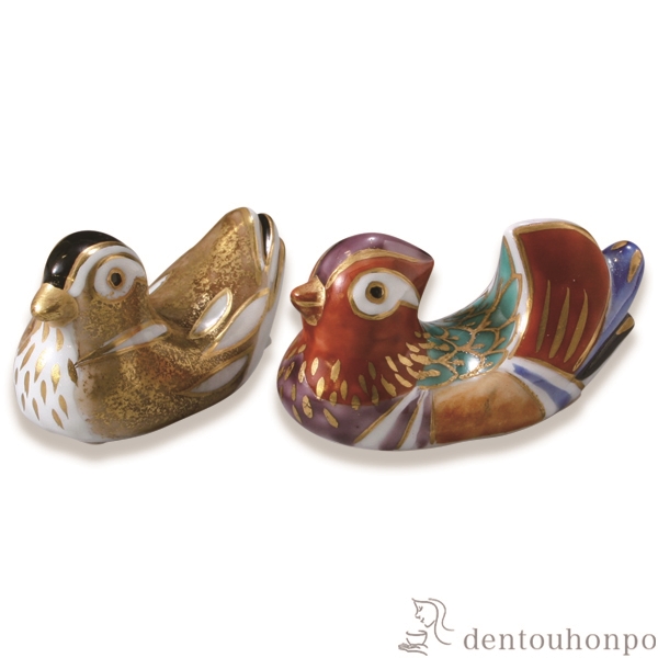 【送料無料】ペア箸置 おしどり≪注文後に商品取り寄せ、後日納期連絡致します≫ ( 母の日 プレゼント 初任給 ギフト セット 結婚祝い お店 人気 セット 清水焼 京焼 )