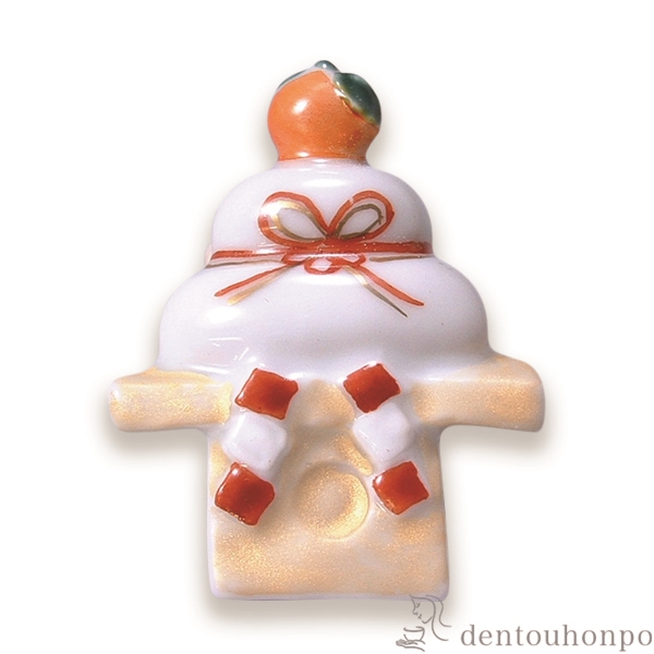 【送料無料】箸置 鏡もち 5個セット≪在庫確認後、1~3営業日で出荷≫ ( 退職祝い 定年 ギフト セット 結婚祝い お店 人気 清水焼 京焼 )