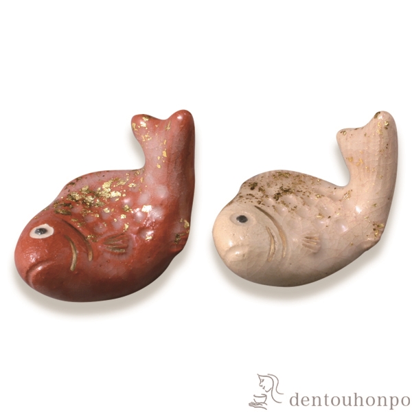 【送料無料】ペア箸置 紅白鯛 楽≪在庫確認後、1~3営業日で出荷≫ ( ギフト セット 結婚祝い お店 人気 セット 清水焼 京焼 )