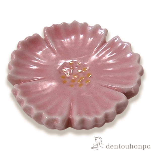 【送料無料】箸置 大和撫子 5個セット≪在庫確認後、1~3営業日で出荷≫ ( 退職祝い 定年 ギフト セット 結婚祝い お店 人気 清水焼 京焼 )