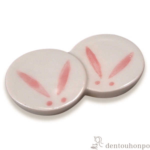 【送料無料】箸置 卯のまどか 5個セット≪在庫確認後、1~3営業日で出荷≫ ( 退職祝い 定年 ギフト セット 結婚祝い お店 人気 清水焼 京焼 )