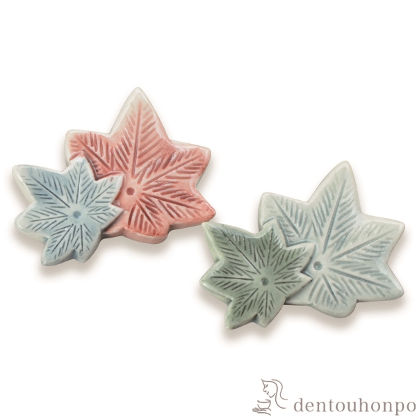 【送料無料】ペア箸置 いろ葉≪在庫確認後、1~3営業日で出荷≫ ( 退職祝い 定年 ギフトセット 結婚祝い 箸休め はしおき おしゃれ セット 清水焼 京焼 )