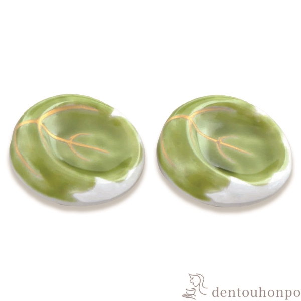 【送料無料】ペア箸置 柏もち≪在庫確認後、1~3営業日で出荷≫ ( 退職祝い 定年 ギフト セット 結婚祝い お店 人気 セット 清水焼 京焼 )