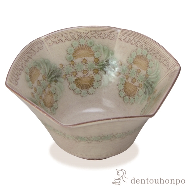 【送料無料】六角小鉢 紫翠紋≪在庫確認後、1~3営業日で出荷≫ ( 名入れ有料 母の日 プレゼント 初任給 和食 食器 おつまみ 朝食 煮物 清水焼 京焼 )