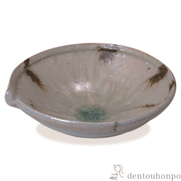 【送料無料】片口鉢 灰釉鉄彩掛分≪在庫確認後、1~3営業日で出荷≫ ( 名入れ有料 母の日 プレゼント 初任給 和食 食器 おつまみ 朝食 煮物 清水焼 京焼 )