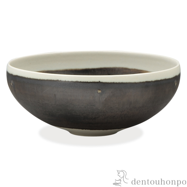 【送料無料】ボウル 釉彩点紋 大≪在庫確認後、1~3営業日で出荷≫ ( 名入れ有料 母の日 プレゼント 初任給 椀 碗 ボール bowl おすすめ 清水焼 京焼 )