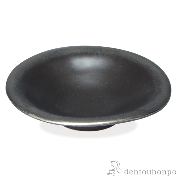 【送料無料】平鉢 黒釉銀彩≪在庫確認後、1~3営業日で出荷≫ ( 名入れ有料 母の日 プレゼント 初任給 和食 食器 おつまみ 朝食 煮物 清水焼 京焼 )