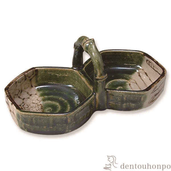 【送料無料】手付珍味入 おりべ≪在庫確認後、1~3営業日で出荷≫ ( 名入れ有料 母の日 プレゼント 初任給 薬味入れ 卓上 調味料ケース キッチン 店舗用 清水焼 京焼 )