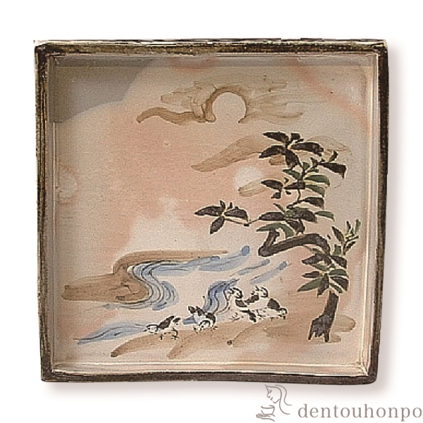 【送料無料】角皿 花鳥乾山十二月 千鳥(11月）ちどり 1枚≪在庫確認後、1~3営業日で出荷≫ ( 名入れ有料 母の日 プレゼント 初任給 角皿 長皿 焼き魚 さんま おしゃれ 清水焼 京焼 )