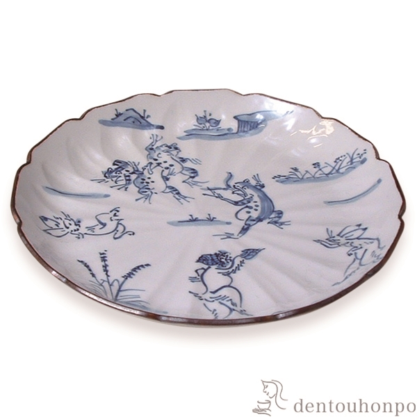 【送料無料】六寸皿 高山寺≪在庫確認後、1~3営業日で出荷≫ ( 名入れ有料 母の日 プレゼント 初任給 プレート おつまみ 料理 和食 洋食 清水焼 京焼 )