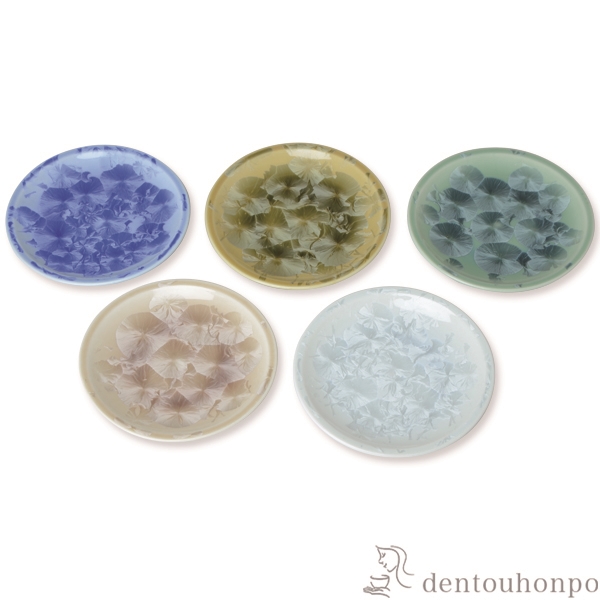 【送料無料】銘々皿揃 花結晶 5個セット≪在庫確認後、1~3営業日で出荷≫ ( 名入れ有料 母の日 プレゼント 初任給 セット 醤油皿 豆皿 和食 洋食 清水焼 京焼 )