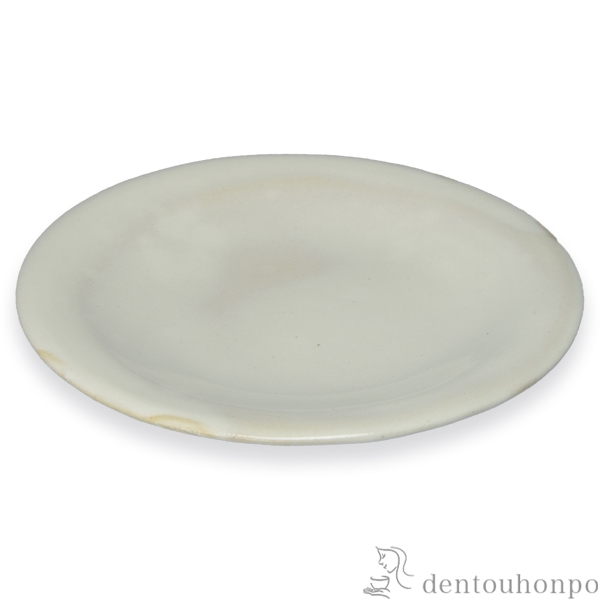 【送料無料】６寸丸皿 粉引≪在庫確認後、1~3営業日で出荷≫ ( 名入れ有料 母の日 プレゼント 初任給 プレート おつまみ 料理 和食 洋食 清水焼 京焼 )