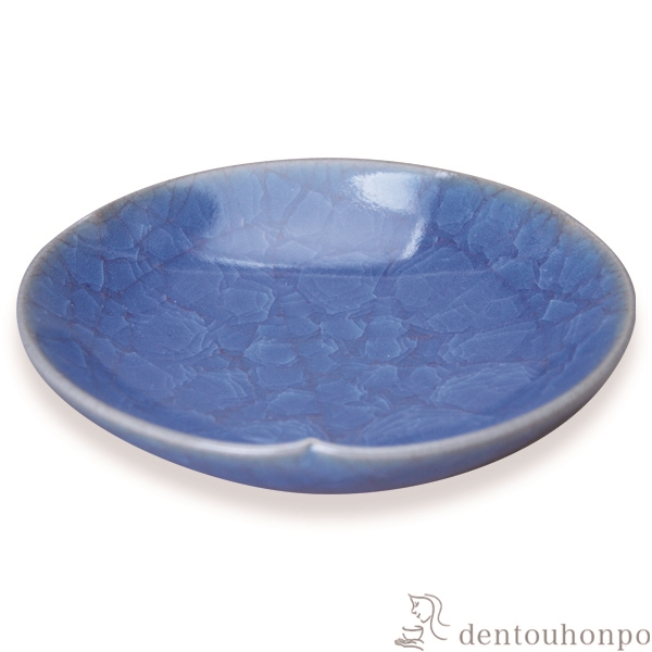 【送料無料】銘々皿 紺青瓷≪在庫確認後、1~3営業日で出荷≫ ( 名入れ有料 母の日 プレゼント 初任給 プレート 醤油皿 豆皿 和食 洋食 清水焼 京焼 )