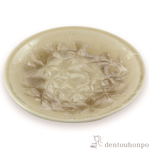 【送料無料】銘々皿 花結晶 茶≪在庫確認後、1~3営業日で出荷≫ ( 名入れ有料 母の日 プレゼント 初任給 セット 醤油皿 豆皿 和食 洋食 清水焼 京焼 )