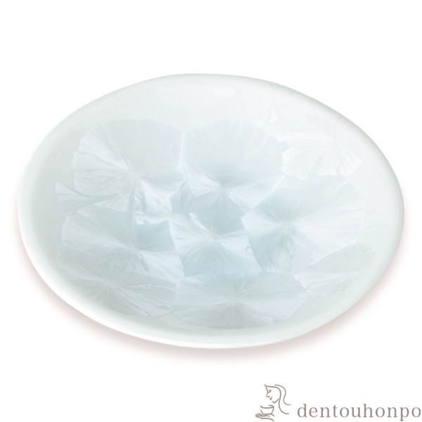 【送料無料】三寸皿 花結晶 白≪在庫確認後、1~3営業日で出荷≫ ( 名入れ有料 母の日 プレゼント 初任給 セット 醤油皿 豆皿 和食 洋食 清水焼 京焼 )