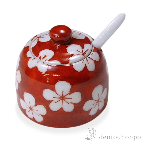 【送料無料】薬味入 赤小梅 石匙≪在庫確認後、1~3営業日で出荷≫ ( 名入れ有料 母の日 プレゼント 初任給 薬味入れ 卓上 調味料ケース キッチン 店舗用 清水焼 京焼 )