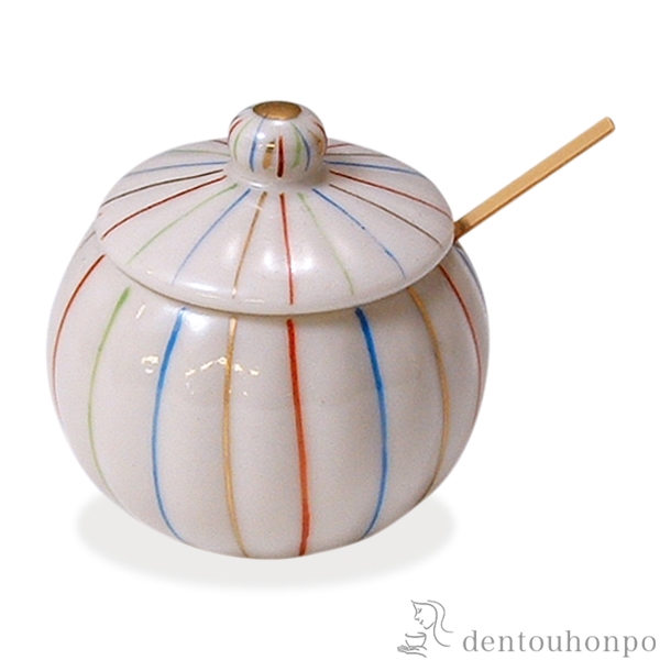 【送料無料】薬味入 糸車 竹匙≪在庫確認後、1~3営業日で出荷≫ ( 名入れ有料 母の日 プレゼント 初任給 薬味入れ 卓上 調味料ケース キッチン 店舗用 清水焼 京焼 )