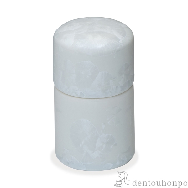 【送料無料】楊枝入 花結晶 白≪在庫確認後、1~3営業日で出荷≫ ( 名入れ有料 母の日 プレゼント 初任給 つまようじ ようじ入れ お店 キッチン・テーブル 人気 清水焼 京焼 )