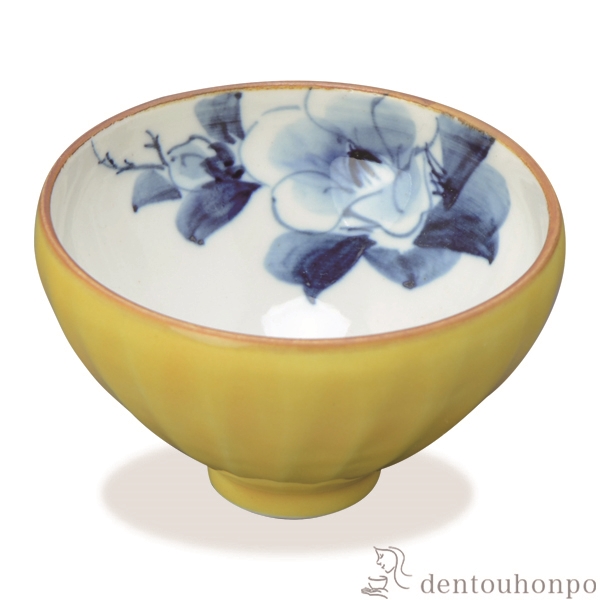 【送料無料】盃 花交趾 椿≪在庫確認後、1~3営業日で出荷≫ ( 母の日 プレゼント 初任給 ぐいのみ 盃 酒器 猪口 日本酒 清水焼 京焼 )