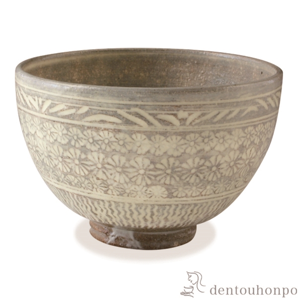 【送料無料】抹茶碗 三島手≪在庫確認後、1~3営業日で出荷≫ ( 名入れ有料 母の日 プレゼント 初任給 抹茶碗 茶道具 茶器 お稽古用 抹茶 清水焼 京焼 )