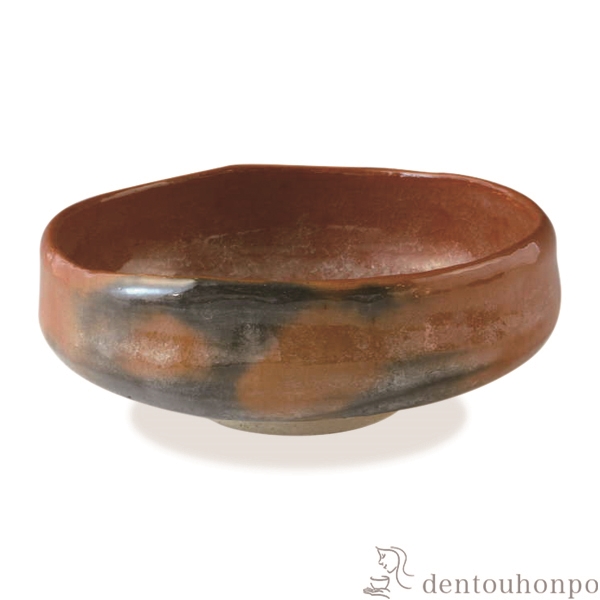 【送料無料】馬盥茶碗 赤楽≪在庫確認後、1~3営業日で出荷≫ ( 名入れ有料 母の日 プレゼント 初任給 抹茶碗 茶道具 茶器 お稽古用 抹茶 清水焼 京焼 )