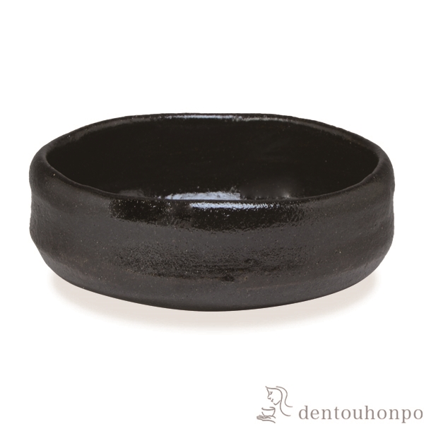 【送料無料】馬盥茶碗 黒楽瑞祥≪在庫確認後、1~3営業日で出荷≫ ( 名入れ有料 母の日 プレゼント 初任給 抹茶碗 茶道具 茶器 お稽古用 抹茶 清水焼 京焼 )