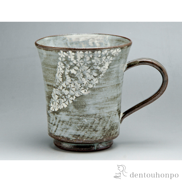 【送料無料】グランデマグ 黒印華紋≪在庫確認後、1~3営業日で出荷≫ ( 退職祝い 定年 プレゼント デザイン マグ オリジナル タンブラー 清水焼 京焼 )