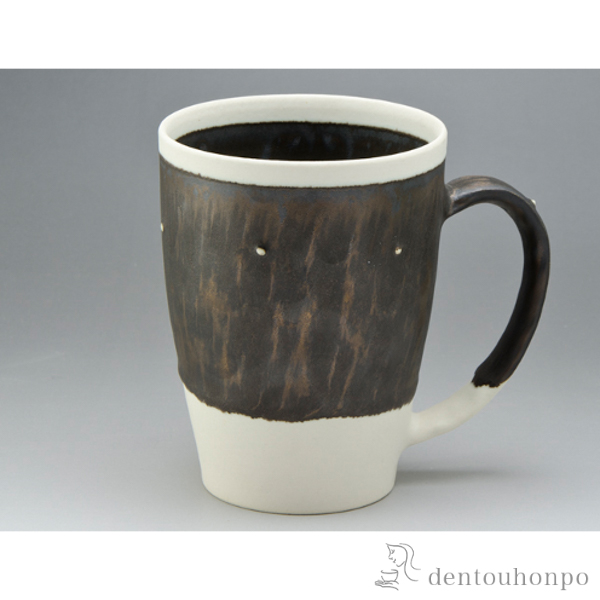 【送料無料】グランデマグ 釉彩点紋≪在庫確認後、1~3営業日で出荷≫ ( 退職祝い 定年 プレゼント デザイン マグ オリジナル タンブラー 清水焼 京焼 )