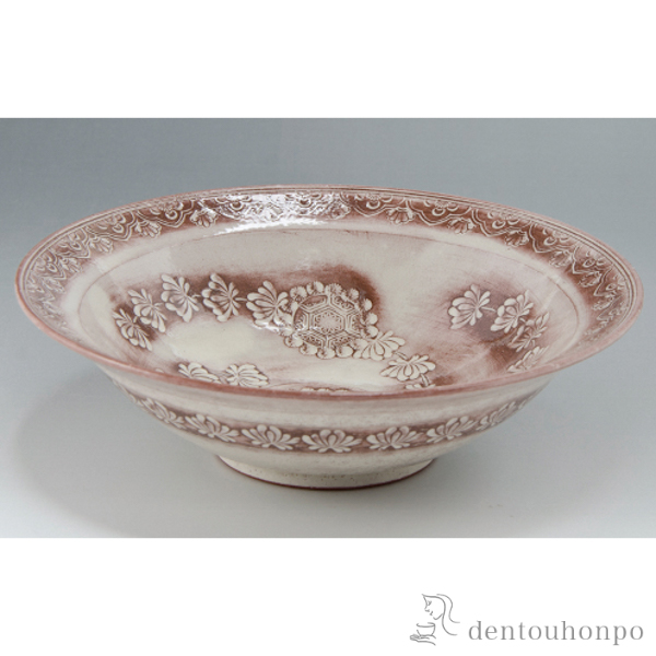 【送料無料】鉢 三島花紋≪在庫確認後、1~3営業日で出荷≫ ( 退職祝い 定年 和食 セット 料理 食器 パーティー 清水焼 京焼 )