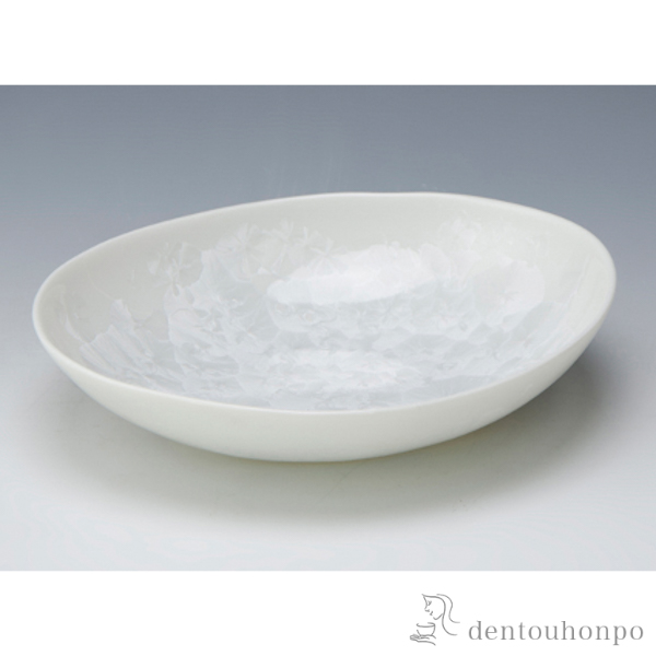 【送料無料】鉢 花結晶（白）≪在庫確認後、1~3営業日で出荷≫ ( 退職祝い 定年 和食 セット おつまみ 朝食 料理 清水焼 京焼 )