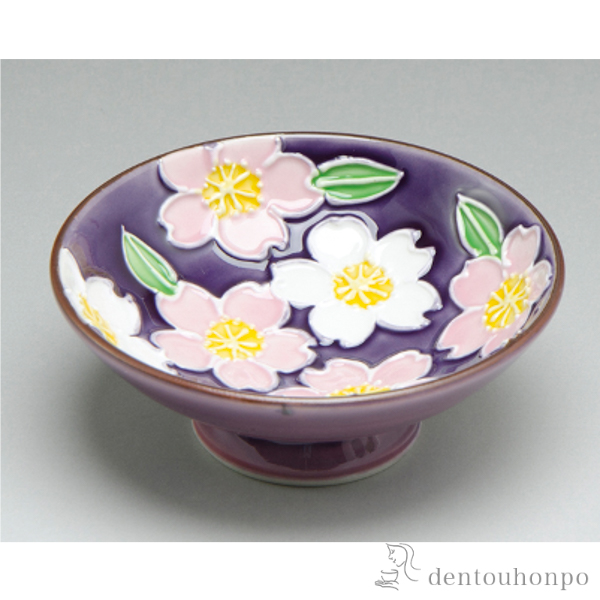 【送料無料】盃 交趾花だより（桜）≪注文後に商品取り寄せ、後日納期連絡致します≫ ( 母の日 プレゼント 初任給 ぐいのみ 盃 酒器 セット 日本酒 清水焼 京焼 )