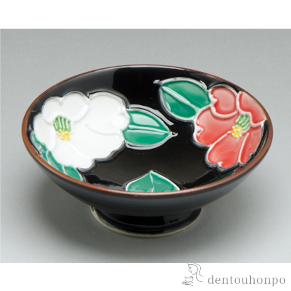 【送料無料】盃 交趾花だより（紅白椿）≪在庫確認後、1~3営業日で出荷≫ ( 母の日 プレゼント 初任給 ぐいのみ 盃 酒器 セット 日本酒 清水焼 京焼 )