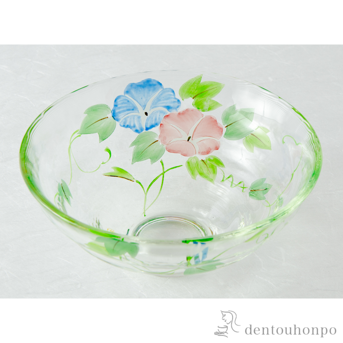 【送料無料】平茶碗 朝顔≪在庫確認後、10~14営業日程で出荷≫ ( 和食 食器 おつまみ 朝食 煮物 清水焼 京焼 )