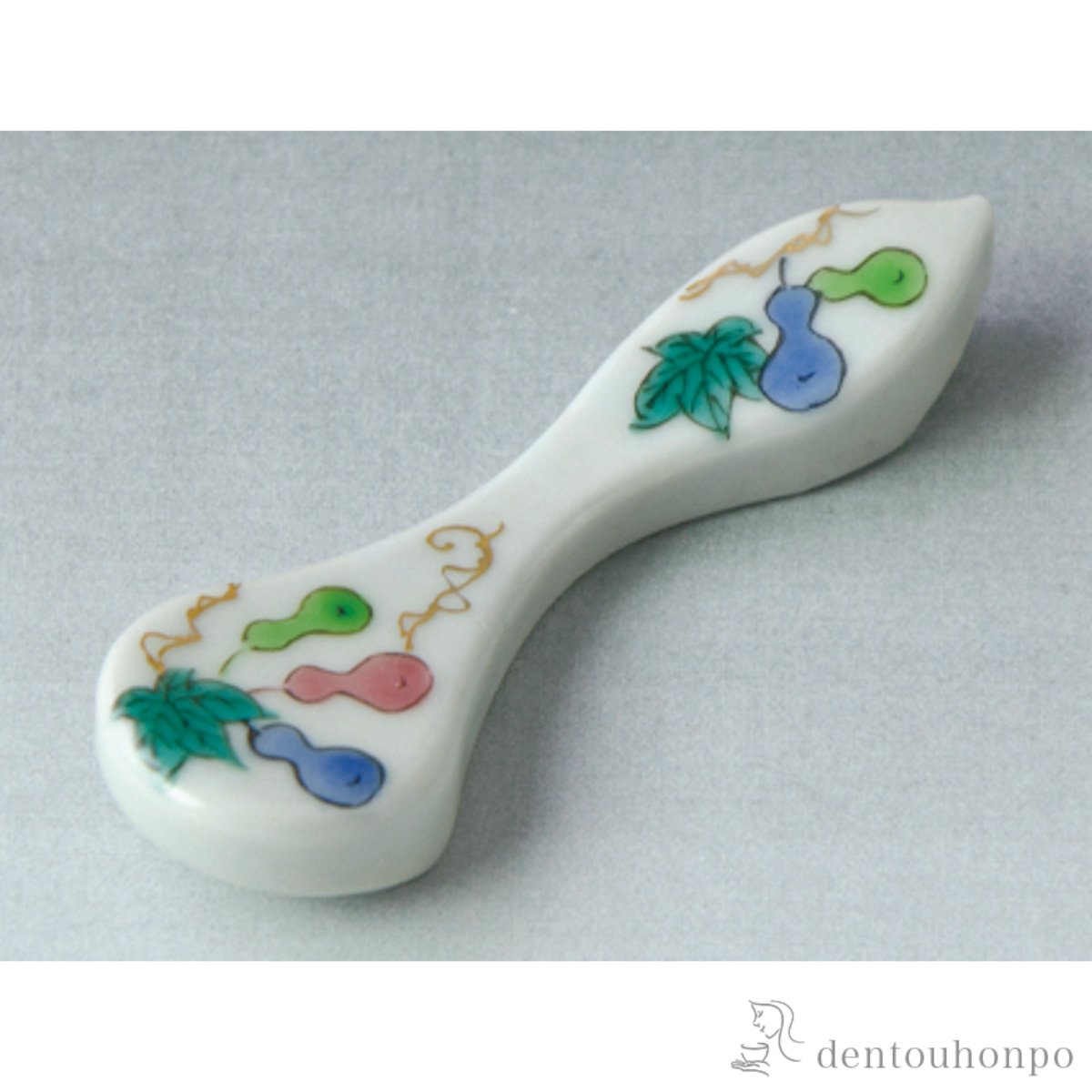 【送料無料】箸置 色絵六瓢 5個セット≪在庫確認後、1~3営業日で出荷≫ ( 名入れ有料 母の日 プレゼント 初任給 ギフトセット 結婚祝い 箸休め はしおき おしゃれ 清水焼 京焼 )