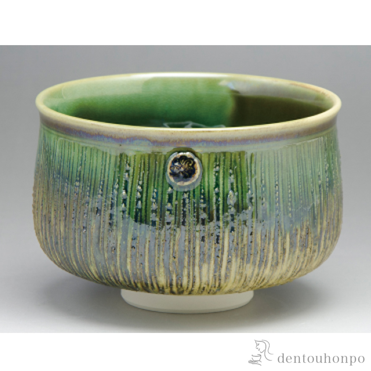 【送料無料】緑釉彩 抹茶碗≪在庫確認後、1~3営業日で出荷≫ ( 名入れ有料 母の日 プレゼント 初任給 抹茶碗 茶道具 茶器 お稽古用 抹茶 清水焼 京焼 )