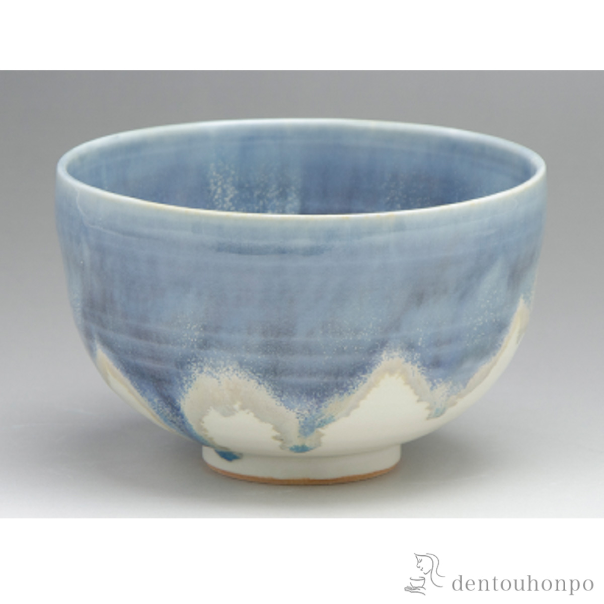 【送料無料】釉流彩 抹茶碗 瑠璃≪在庫確認後、1~3営業日で出荷≫ ( 名入れ有料 母の日 プレゼント 初任給 抹茶碗 茶道具 茶器 お稽古用 抹茶 清水焼 京焼 )