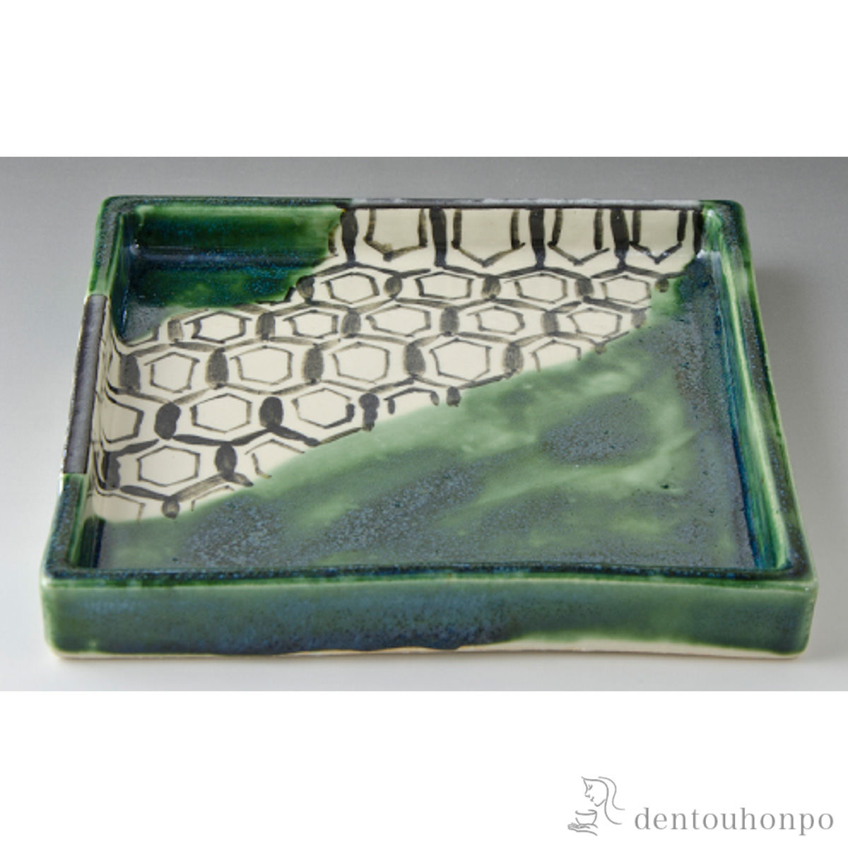 【送料無料】おりべ 七寸角皿　≪在庫確認後、1~3営業日で出荷≫ ( 名入れ有料 母の日 プレゼント 初任給 プレート おつまみ 料理 和食 洋食 清水焼 京焼 )