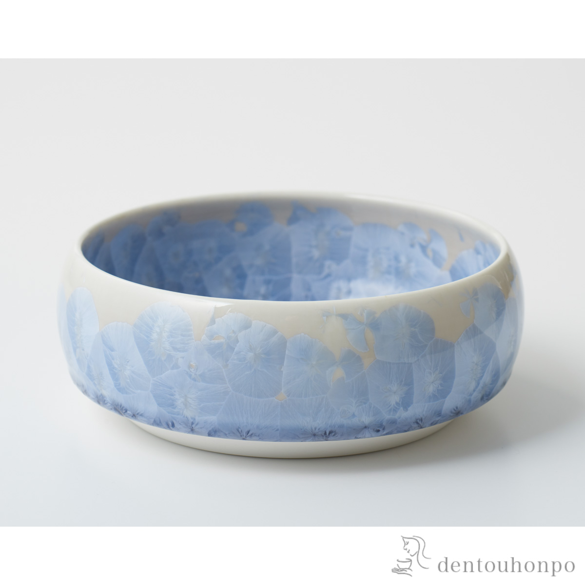 【送料無料】ペット用フードボウル Paws bowl 花結晶 銀藤 L≪在庫確認後、1~3営業日で出荷≫ ( 清水焼 京焼 猫用 犬用 ネコ 猫 ペット用品 清水焼 京焼 )