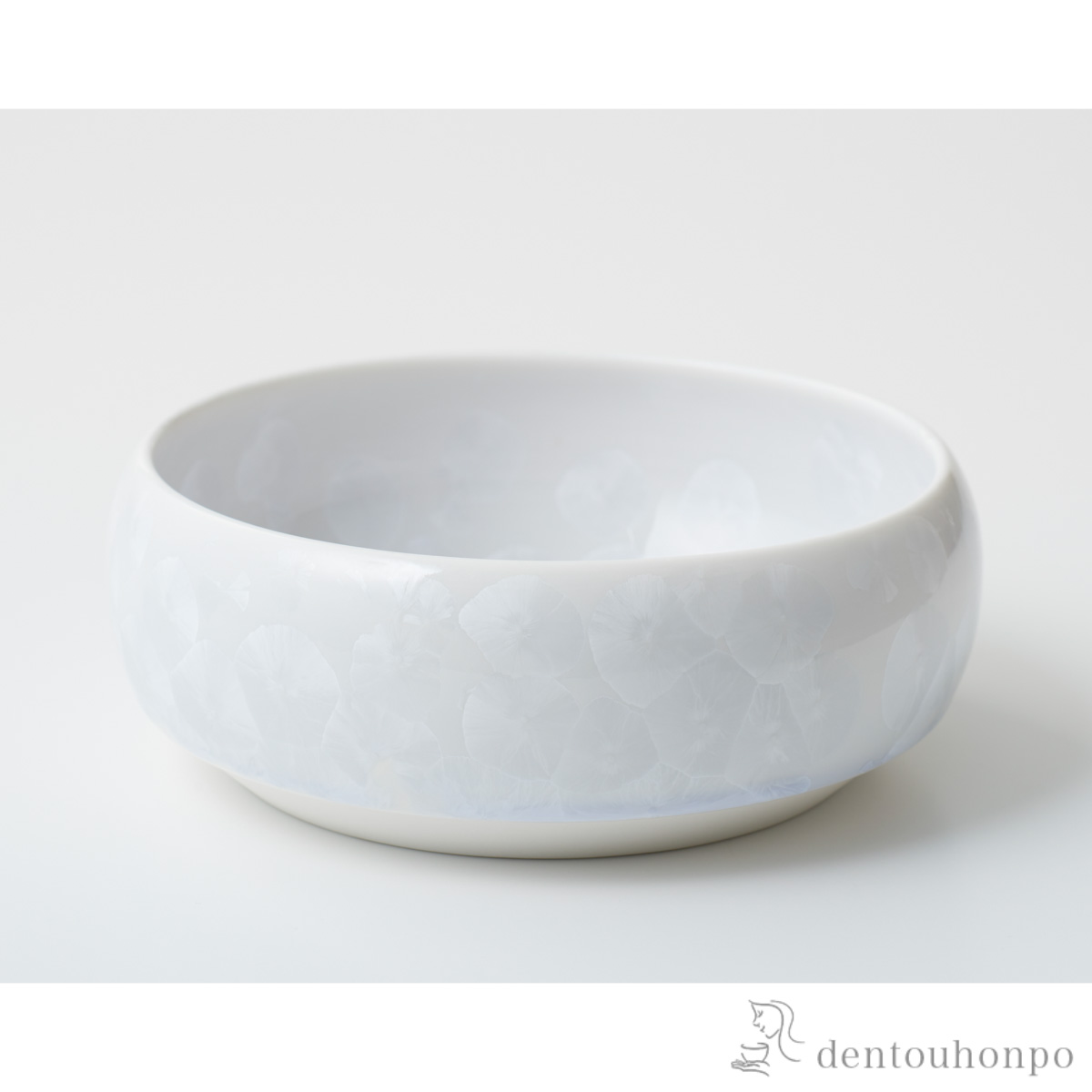 【送料無料】ペット用フードボウル Paws bowl 花結晶 白 L≪在庫確認後、1~3営業日で出荷≫ ( 清水焼 京焼 猫用 犬用 ネコ 猫 ペット用品 清水焼 京焼 )