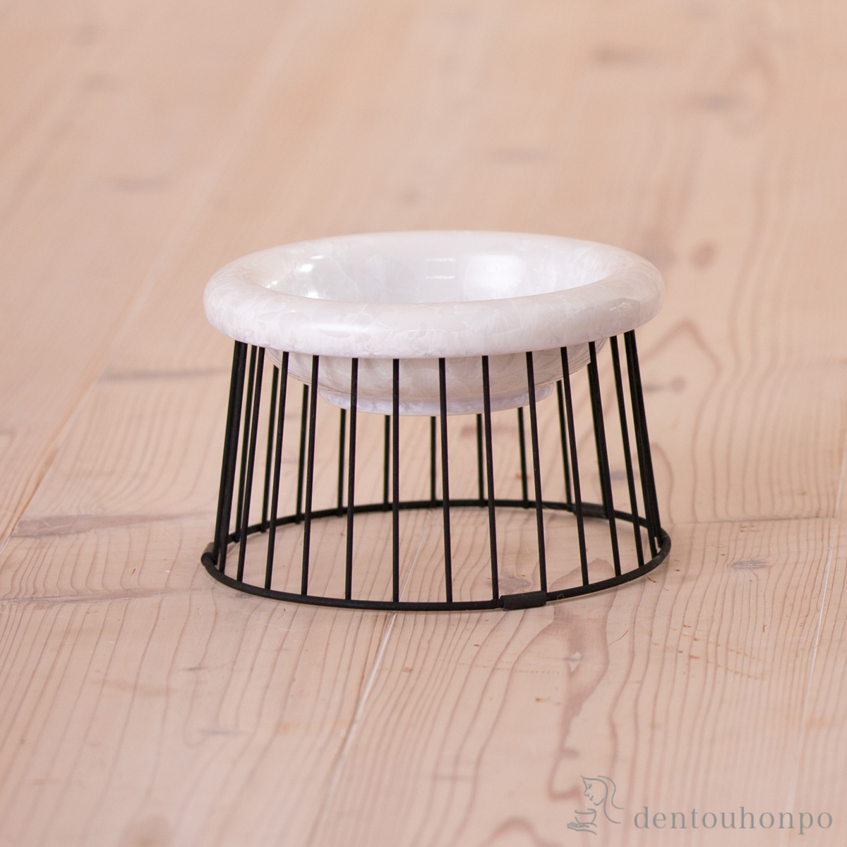 【送料無料】ペット用フードボウル Paws bowl 2 白 S 台座付≪在庫確認後、1~3営業日で出荷≫ ( 清水焼 京焼 猫用 犬用 ネコ 猫 ペット用品 清水焼 京焼 )