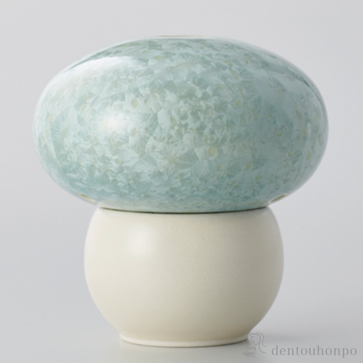 【送料無料】香炉 きの香 花結晶 緑≪在庫確認後、1~3営業日で出荷≫ ( 清水焼 京焼 初任給 プレゼント 父の日 お香 線香 リラックス 仏具 人気 清水焼 京焼 )