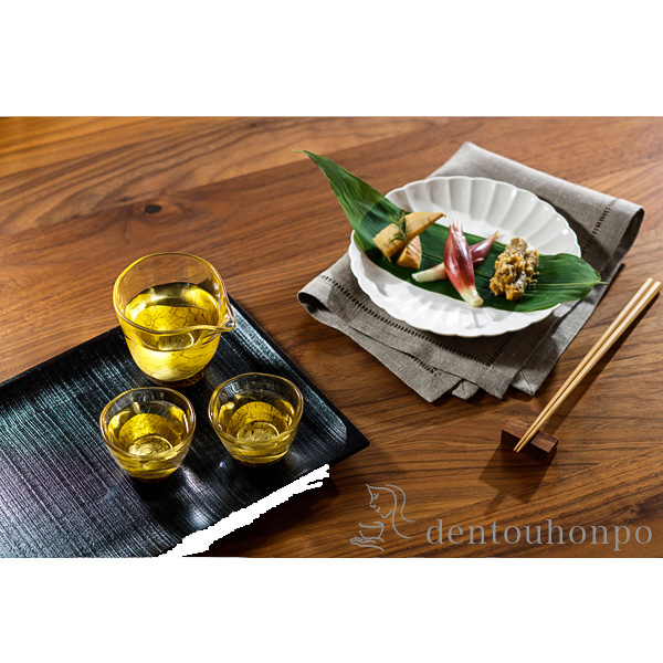 【送料無料】貫入 酒器セット≪在庫確認後、1~3営業日で出荷≫ ( 箔一 酒器 日本酒 冷酒 プレゼント 人気 金沢金箔 )
