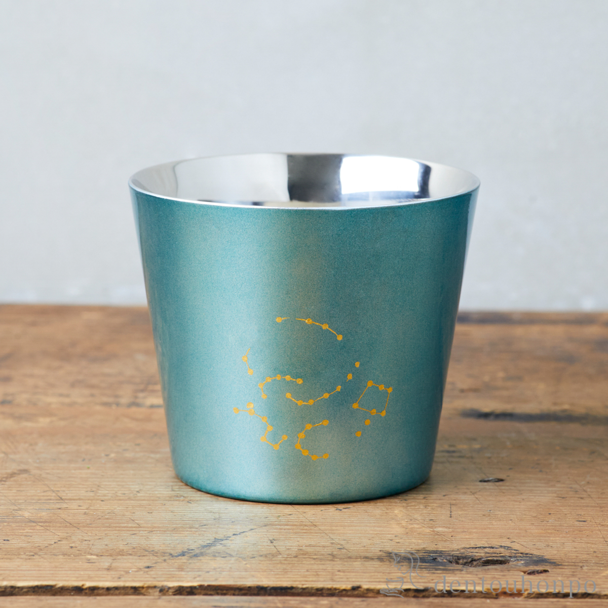 【送料無料】KAGA SHIKISAI ロックカップ WATER BLUE≪在庫確認後、1~3営業日で出荷≫ ( 箔一 ビールグラス ビアグラス 保温 保冷 人気 金沢金箔 )