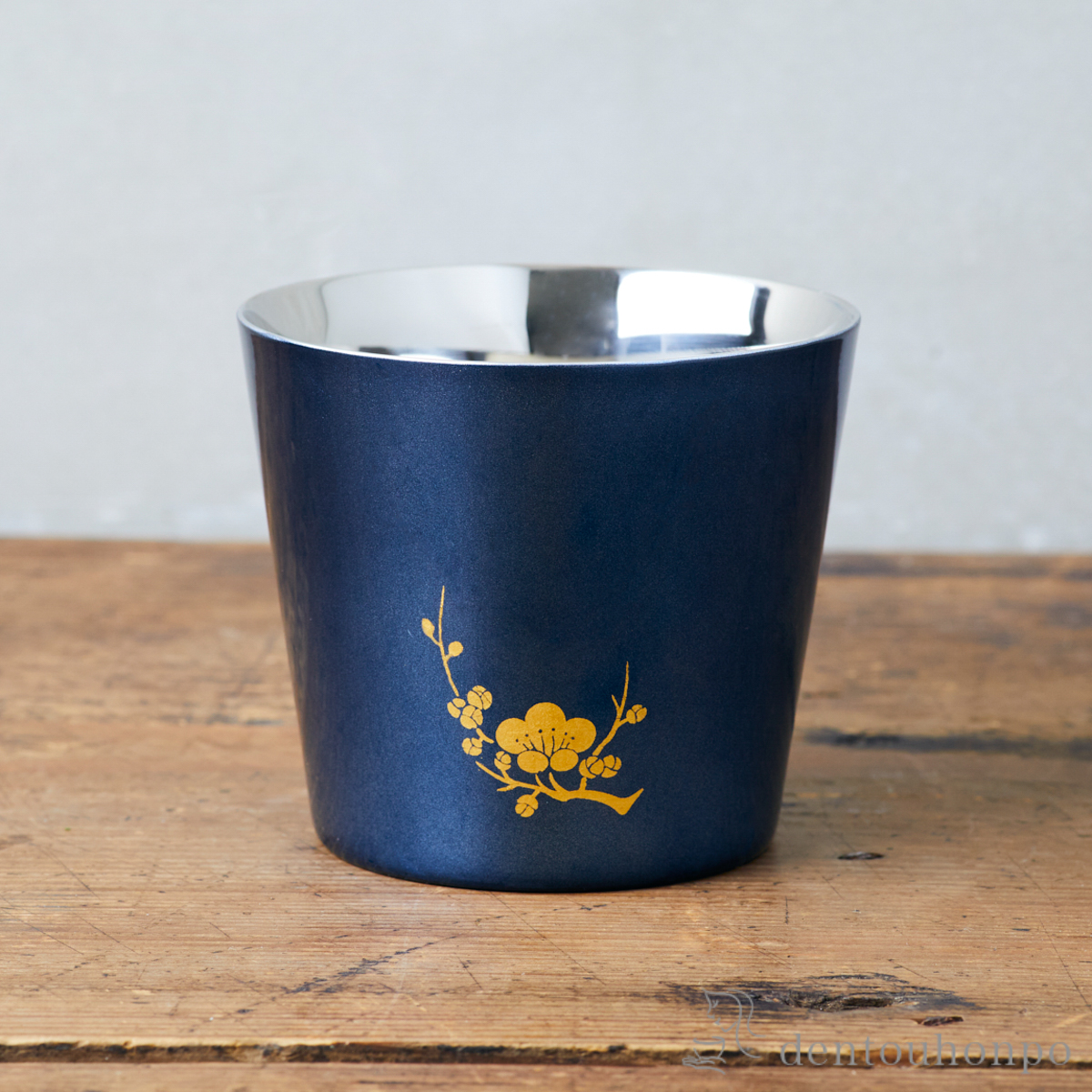 【送料無料】KAGA SHIKISAI ロックカップ DEEP BLUE≪在庫確認後、1~3営業日で出荷≫ ( 箔一 ビールグラス ビアグラス 保温 保冷 人気 金沢金箔 )