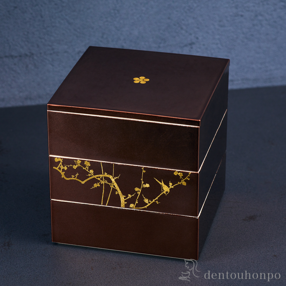 【送料無料】KAGA SHIKISAI OJU SEPIA≪在庫確認後、1~3営業日で出荷≫ ( 箔一 お正月 新年 おせち 運動会 漆塗り お正月 人気 金沢金箔 )